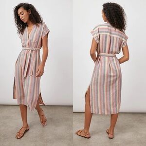 Rails Suri Linen Blend Midi Dress XS